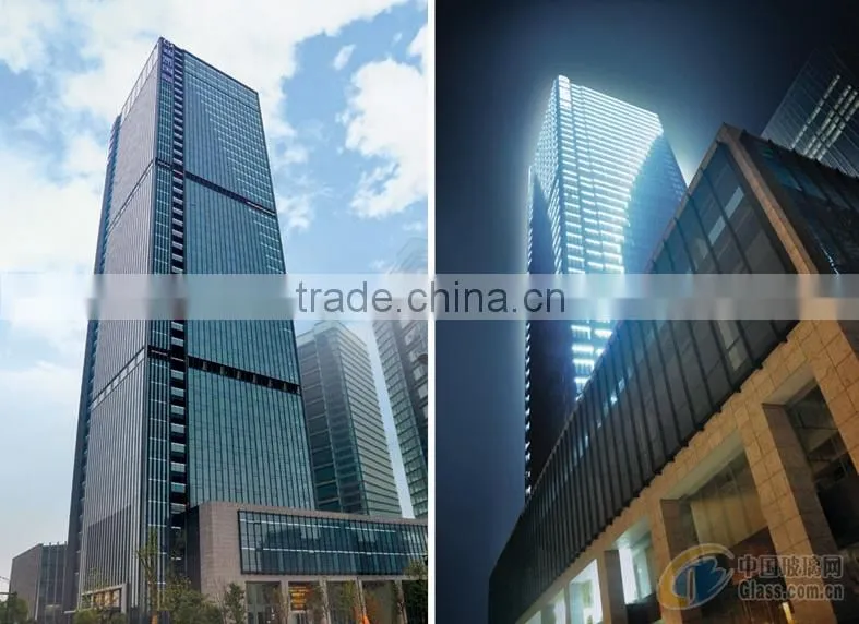8mm toughened glass low-e reflective glass for insulating