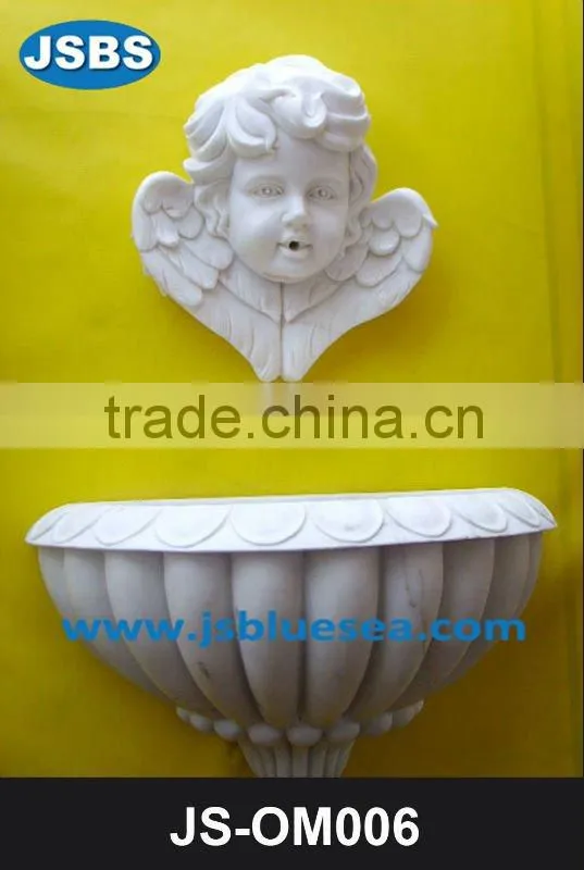 Red marble basin carving for wall decoration