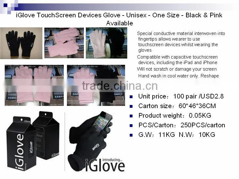 New Stylish iGloves glove for all kind of Capacitive Touch Screen Devices
