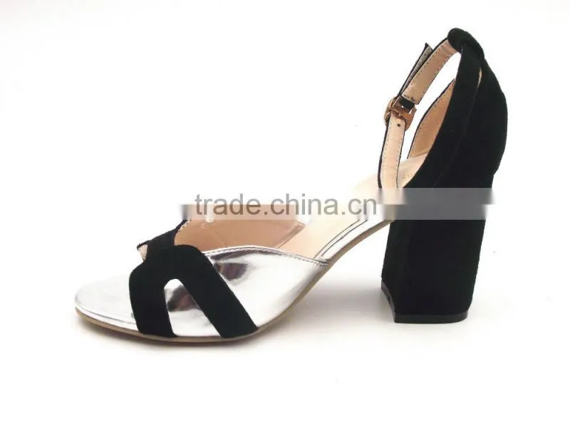 hot sell high quality mix color women middle heel sandals