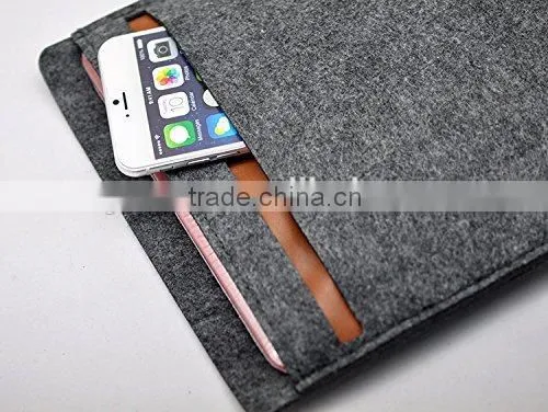 New Arrival Tablet Sleeve Woolen Felt Bag For iPad Pro Tablet Pouch Case