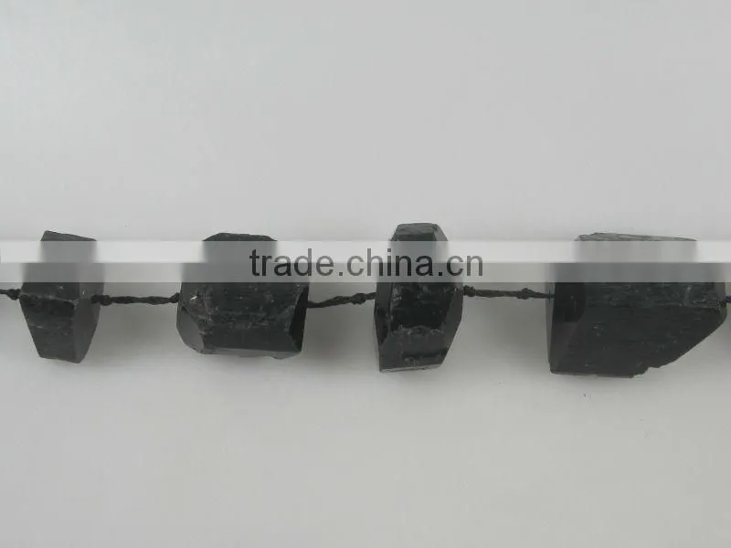 wholesale black tourmaline rough nugget in loose gemstone