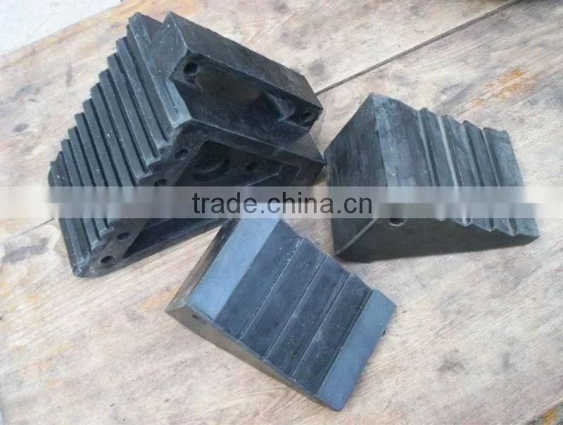 best price rubber wheel chock stopper for truck