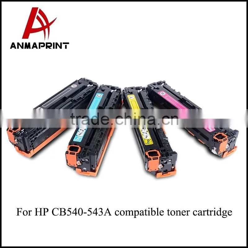 Anmaprint colored toner CB540A CB541A CB542A CB543A toner cartridge for HP CM1300/1312CM1312NFI compatible toner cartridge