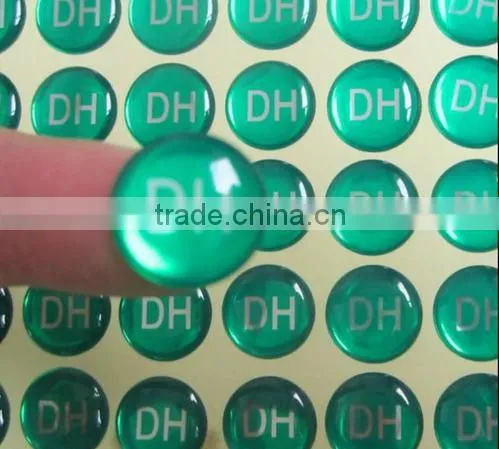 Adhesive dome label dome stickers perfume label sticker 3d epoxy sticker