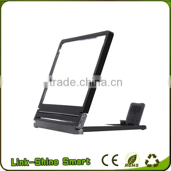 2016 mobile phone LCD LED video magnifier,screen magnifier, mobile phone screen magnifier