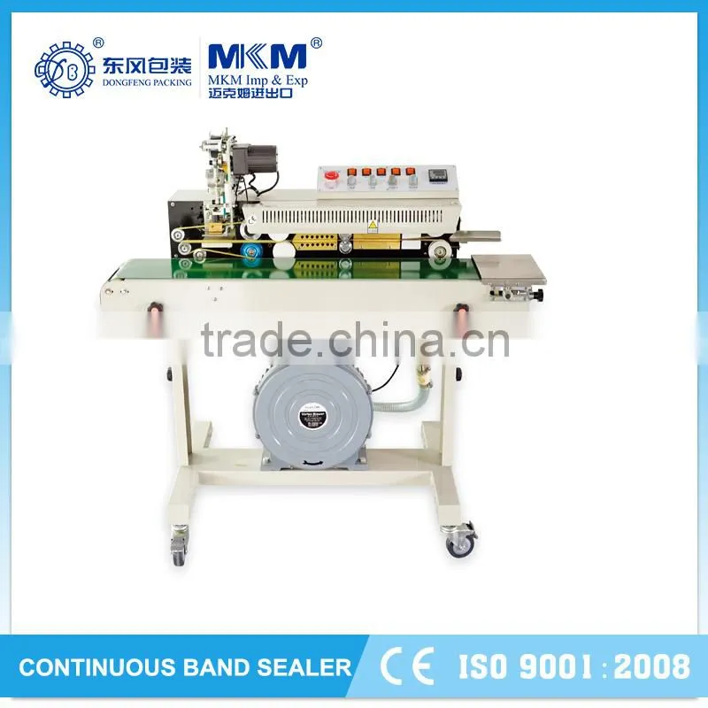 Popular aluminium foil continuous sealing machine made in china DBF-1000