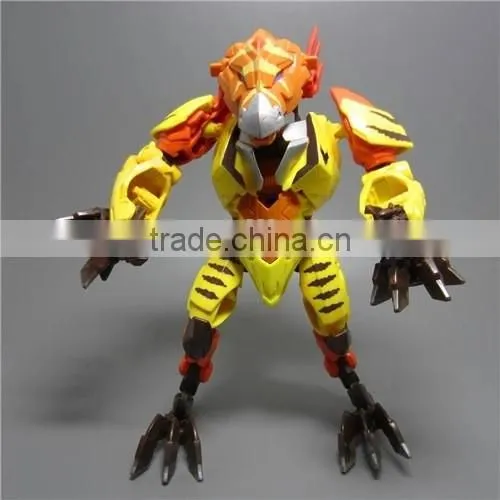 Welcome the high quality of complex plastic toy robots figure