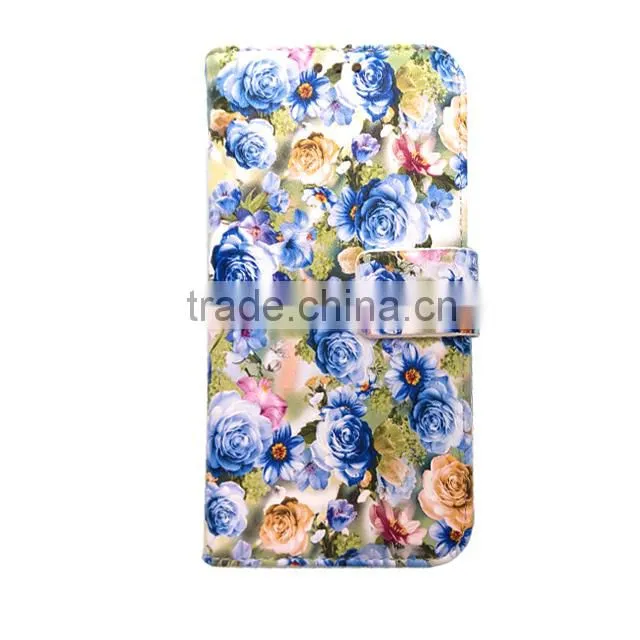 2015 Newest Printed Wallet Flip Leather Mobile Cell Phone Case For BQ More Model