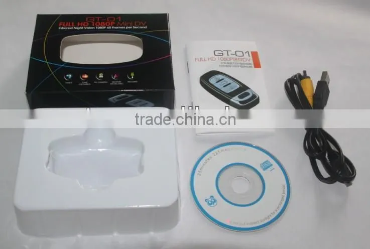 720p car key mini camera night singht