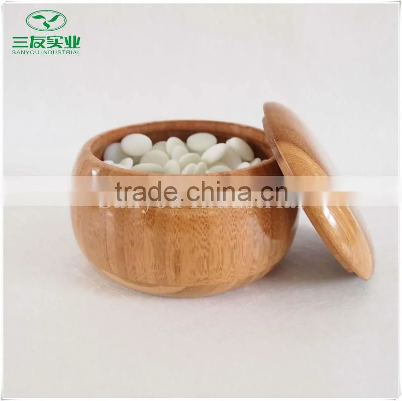 2016 newly good strength Natrual Bamboo Canister with Lid