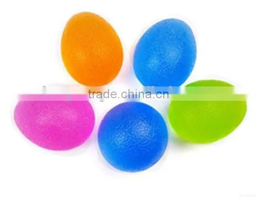 silicone egg shape finger exercise ball silicone grip ball