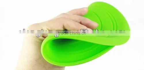 2014 Hot selling soft rubber dog toy silicon dog frisbee