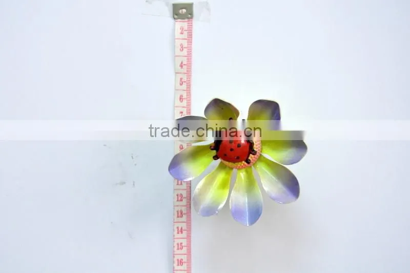 3.5 inch Dragonfly and Butterfly on Lotus Plastic Flowers Fridge Magnet