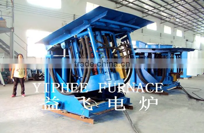 Pig Iron Medium Frequency Induction Melting Furnace 500kg Capacity