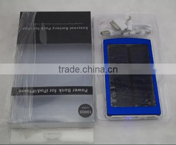 2015 Factory Price High Quality New Solar Power Bank Charger Station 10000mah For All Digital Devices