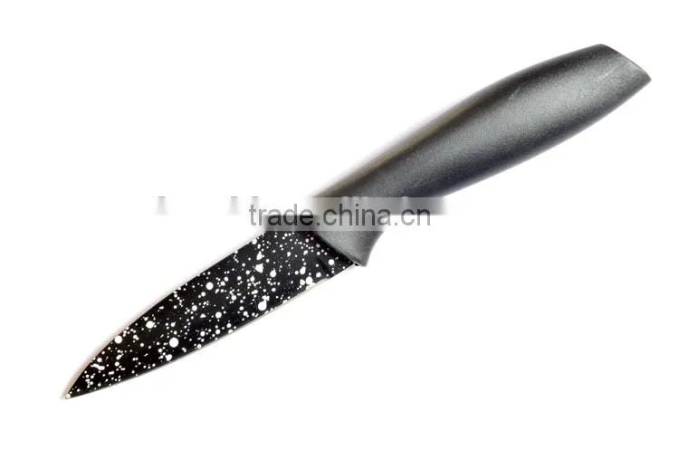 cooking sets knife with printing blade plastic handle