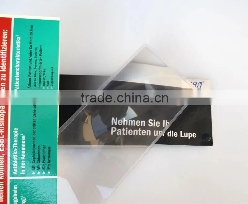 Paper card magnifying sheet can easy imprint client special advertising with offset printing