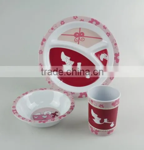 China wholesale latest style melamine dinnerware set