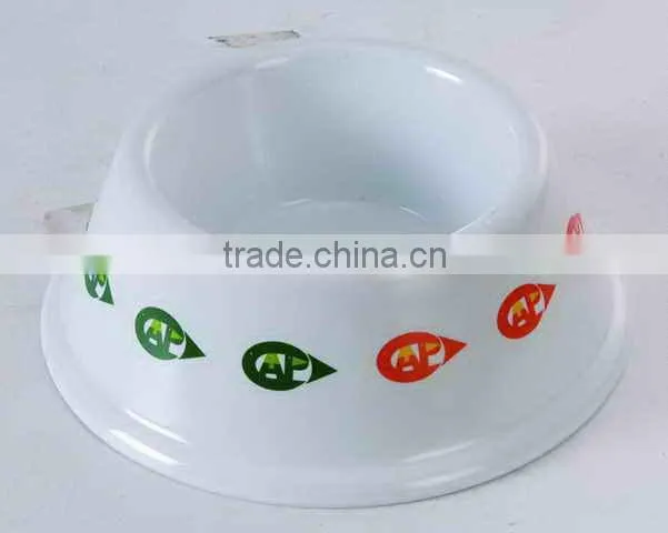 Lovely design melamine plastic dog food container bowl