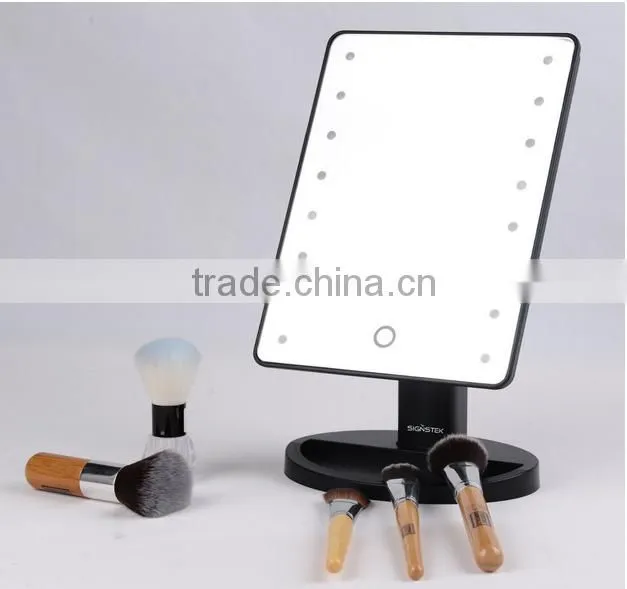 New moldel plastic stand desk touch screen 10X mangying Smarthome with samrt 16 led mirror concave mirror
