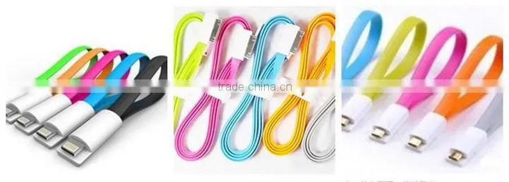 2.0 wholesale colorful pad USB data cable