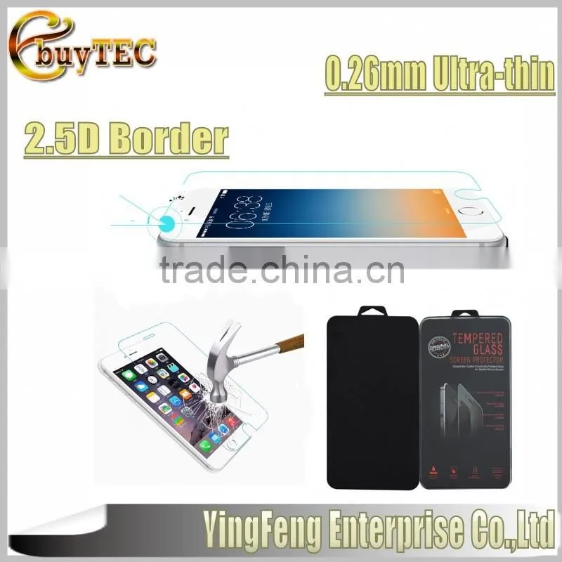 0.26mm round edge Premium Tempered Glass Screen Protector for iphone 6 Plus for apple iphone 6S glass film