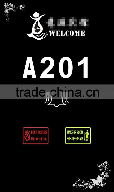 customized electronic door plate digital door plate Electrical room number house number sign plate