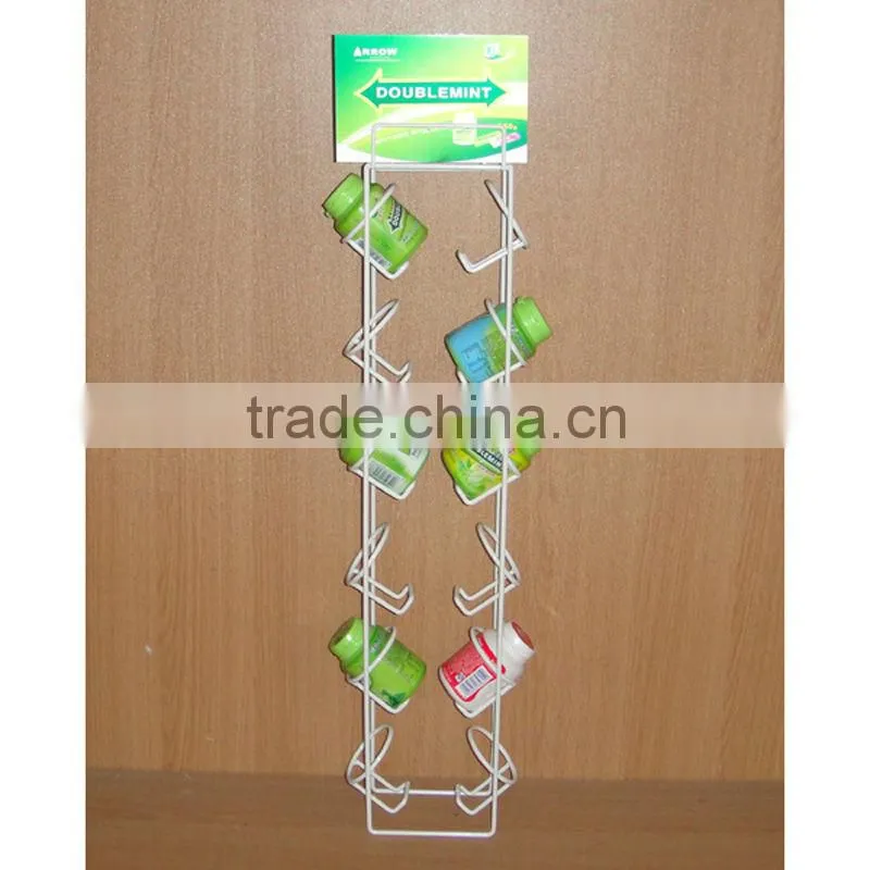 counter top iron wire promotion stand with different designs