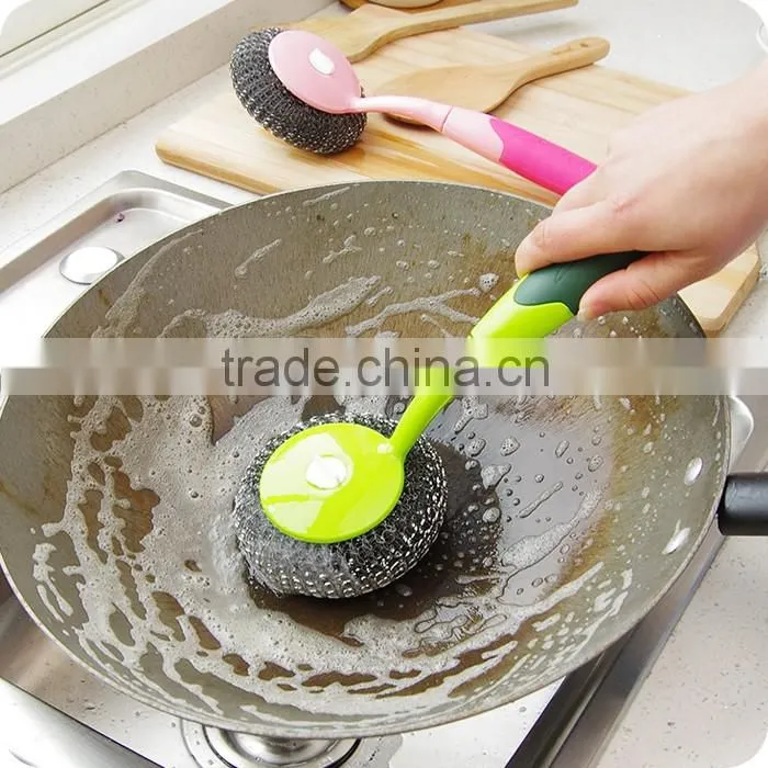 Factory cheap Hang type To the oil cleaning brush Colour pot brush wholesale