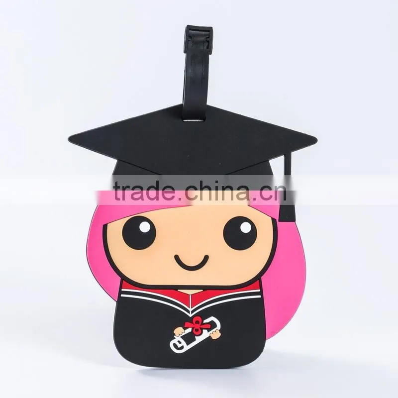 Custom luggage tag soft pvc luggage tag wholesale