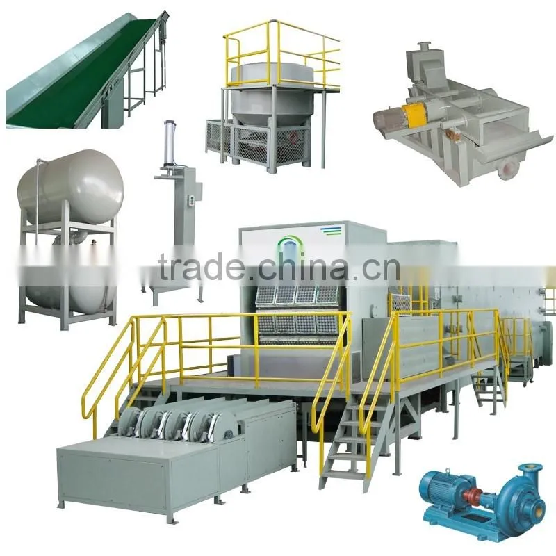 fully automatic egg tray machine 2000 PCS/hr capacity