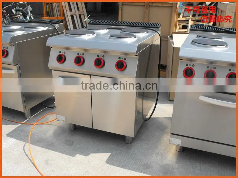 Electric 4-plate cooker with cabinet