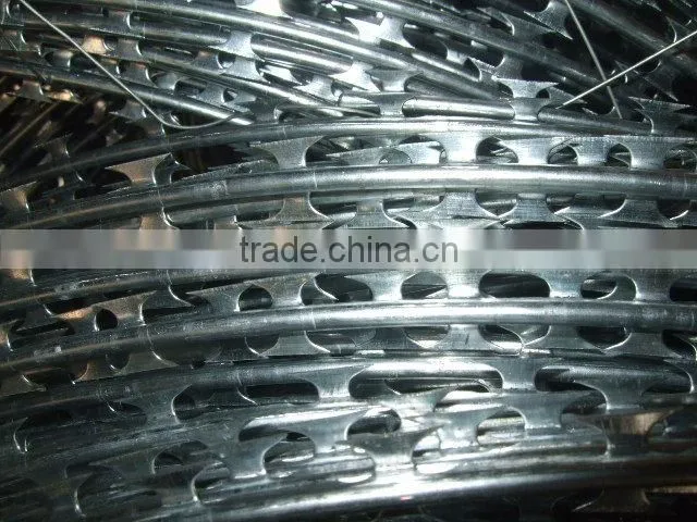 cross razor barbed wire/anti-climb razor barbed wire