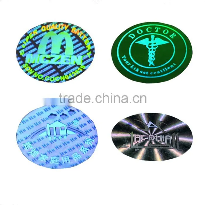 Hologram hot stamping foil label paper stickers