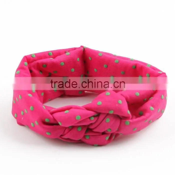 knot headband baby headband dot hairband