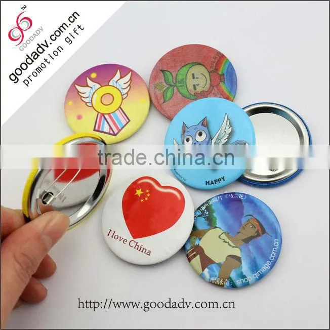 Party favor gift vintage brooch badge tin button badge
