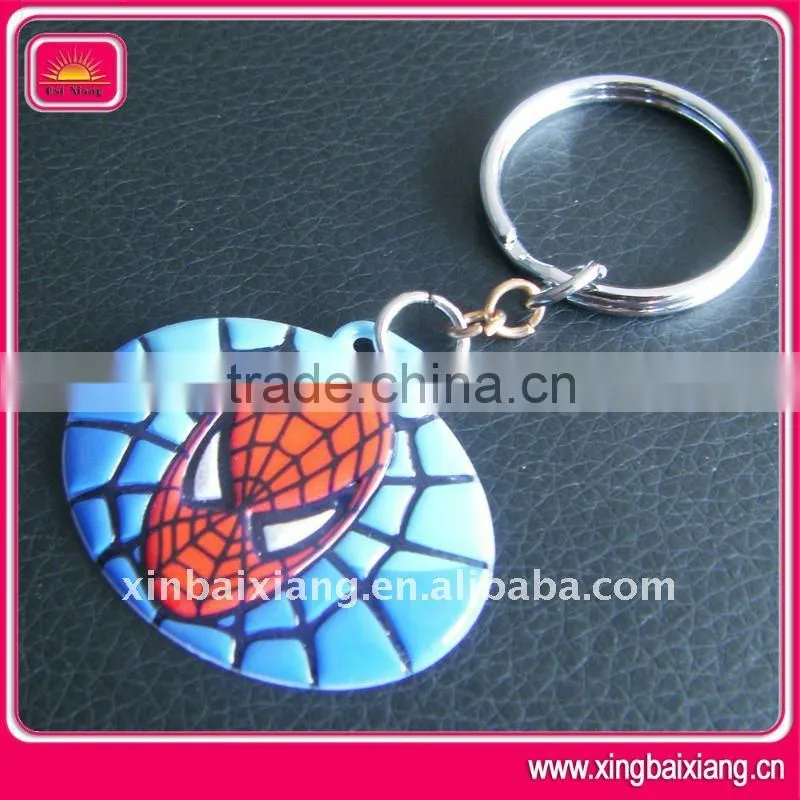 funny soft plastic cartoon pvc keyring