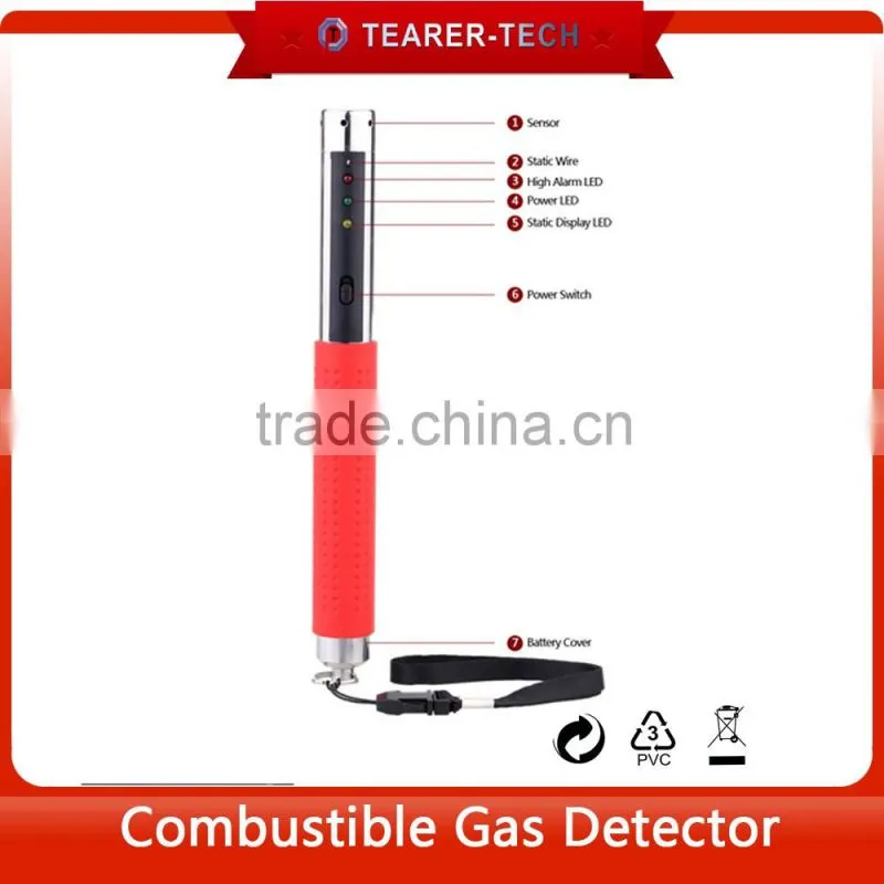 Portable Combustible Gas Detector Flammable Indicator Methane Propane LPG Leak Tester with Sound Light Alarm for Home Industrial