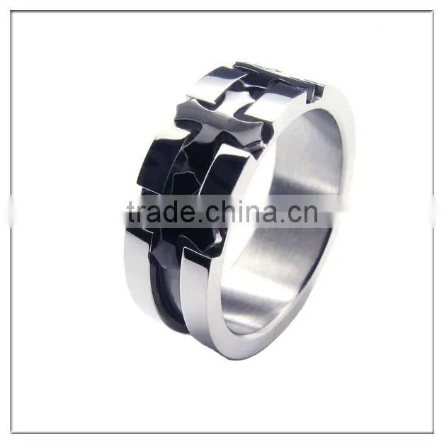 custom men's cross ring
