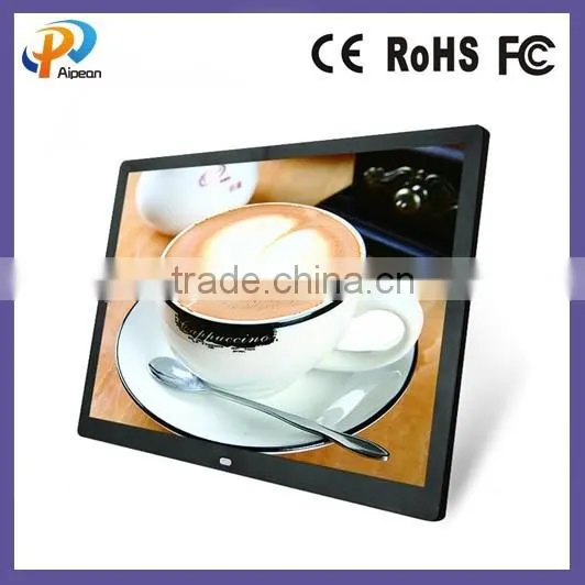 15 INCH ads digital photo frame1080p video led screen panel with hdmiinput