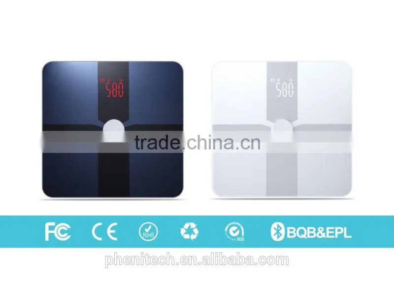 High Precision Bluetooth Digital Body Fat Scale With 4 Sensors