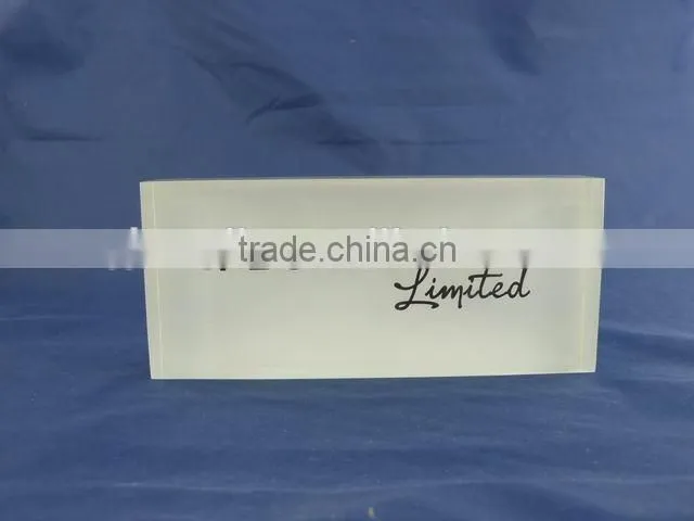 Hot sale custom acrylic blocks wholesale, decorative glass blocks with logo