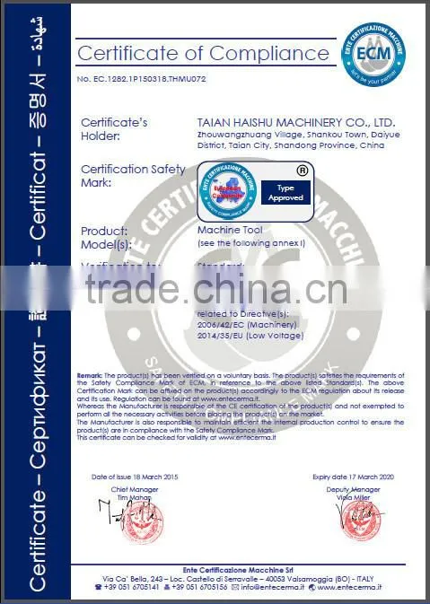 XK715 high quality low price cnc milling machine 5-axis with CE from Taian Haishu