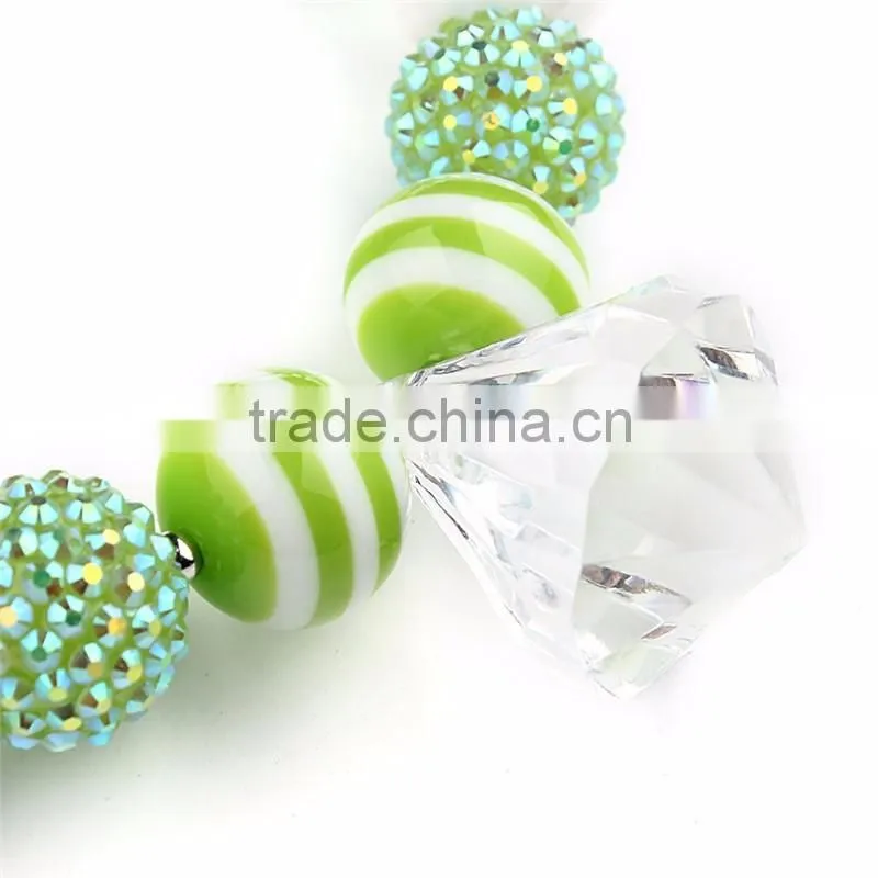 Stylish easy matching bead chunky adorable kids wear necklace + blacelet set