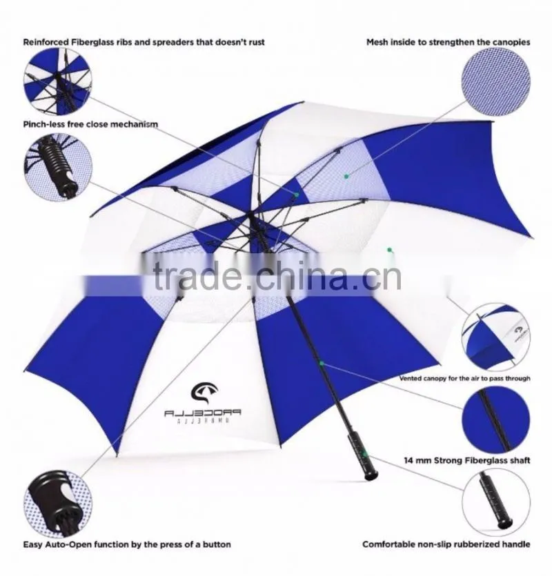 High Quality Company Branded Logo Golf Umbrella