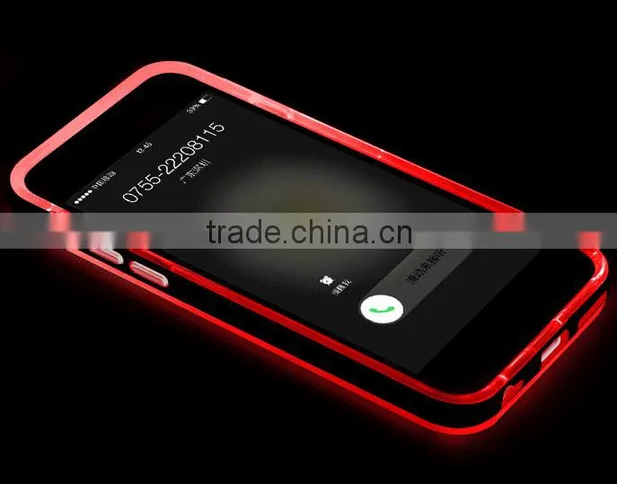 calling flash led light phone case for iphone 6 for iphone 6 plus led calling flash case for iphone
