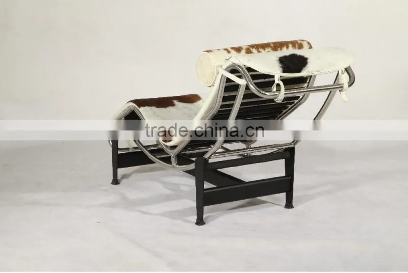 Replica designer furniture China manufacturer living room LC4 leather chaise lounge chairs