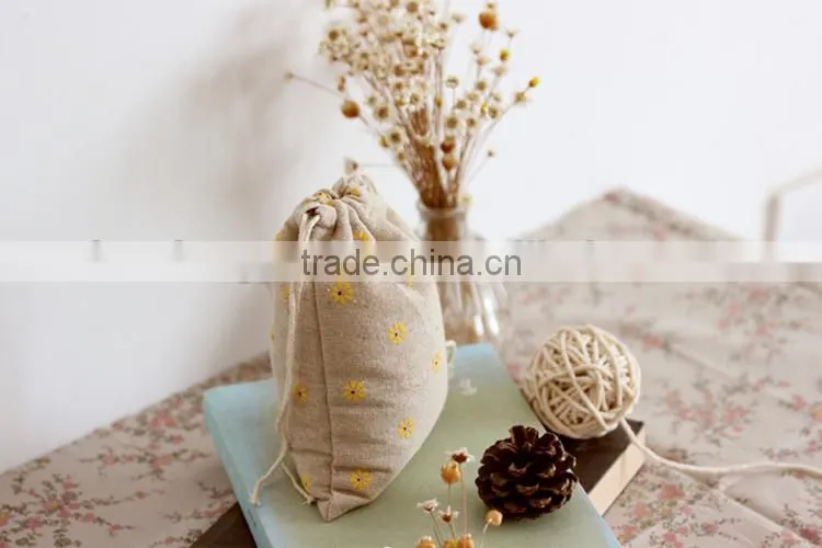 Cheap Linen Fabric Pouch,Linen Cosmetic Bags Wholesale
