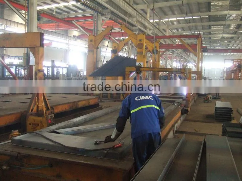 CIMC 3 Axles Aluminium Alloy Fuel Tank With Chassis Trailers